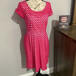 Betsey Johnson Pink Midi Dress